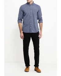 Мужская синяя рубашка с длинным рукавом от Gap