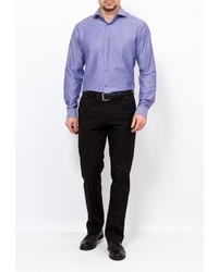 Мужская синяя рубашка с длинным рукавом от GREG