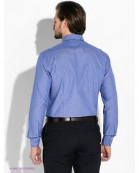 Мужская синяя рубашка с длинным рукавом от Greg Horman