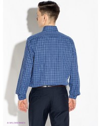 Мужская синяя рубашка с длинным рукавом от Greg Horman