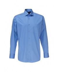 Мужская синяя рубашка с длинным рукавом от GREG