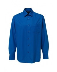 Мужская синяя рубашка с длинным рукавом от GREG