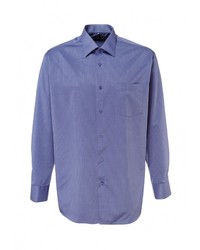 Мужская синяя рубашка с длинным рукавом от GREG