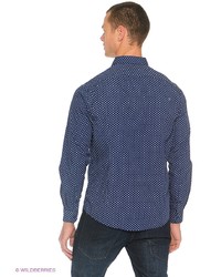 Мужская синяя рубашка с длинным рукавом от Incity