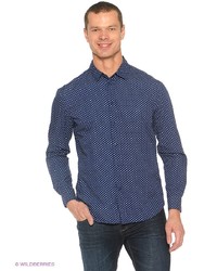 Мужская синяя рубашка с длинным рукавом от Incity