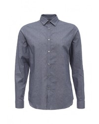 Мужская синяя рубашка с длинным рукавом от Lacoste