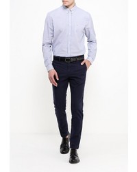 Мужская синяя рубашка с длинным рукавом от Lacoste