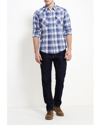 Мужская синяя рубашка с длинным рукавом от Levi's