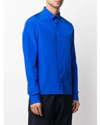 Мужская синяя рубашка с длинным рукавом от Haider Ackermann