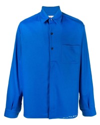 Мужская синяя рубашка с длинным рукавом от Marni