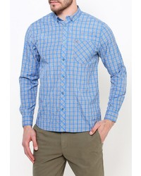 Мужская синяя рубашка с длинным рукавом от Merc