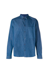 Мужская синяя рубашка с длинным рукавом от Natural Selection