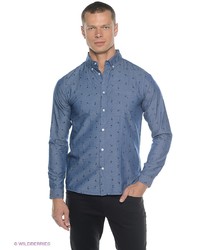 Мужская синяя рубашка с длинным рукавом от Outfitters Nation