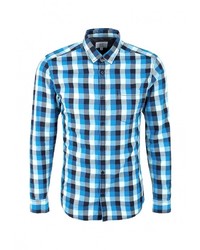 Мужская синяя рубашка с длинным рукавом от Q/S designed by