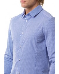 Мужская синяя рубашка с длинным рукавом от RPS