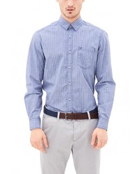 Мужская синяя рубашка с длинным рукавом от s.Oliver