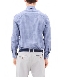 Мужская синяя рубашка с длинным рукавом от s.Oliver