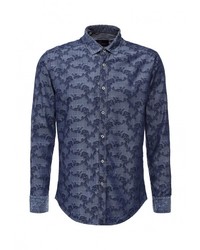 Мужская синяя рубашка с длинным рукавом от Sahera Rahmani