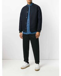 Мужская синяя рубашка с длинным рукавом от Natural Selection