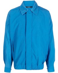 Мужская синяя рубашка с длинным рукавом от SONGZIO