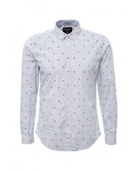 Мужская синяя рубашка с длинным рукавом от SPRINGFIELD