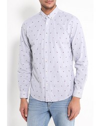 Мужская синяя рубашка с длинным рукавом от SPRINGFIELD