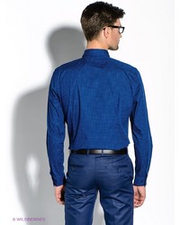 Мужская синяя рубашка с длинным рукавом от Strellson