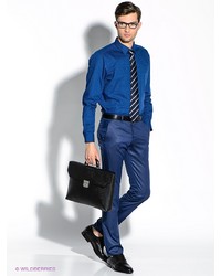 Мужская синяя рубашка с длинным рукавом от Strellson