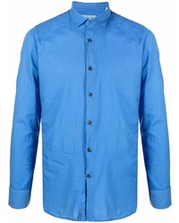 Мужская синяя рубашка с длинным рукавом от Tintoria Mattei