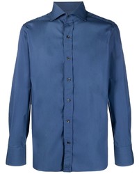 Мужская синяя рубашка с длинным рукавом от Tom Ford
