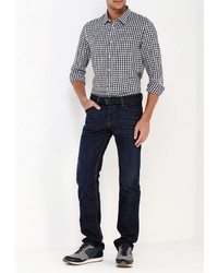 Мужская синяя рубашка с длинным рукавом от Tom Tailor Denim