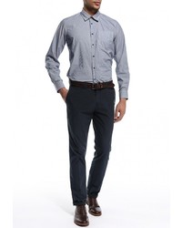 Мужская синяя рубашка с длинным рукавом от Top Secret