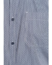 Мужская синяя рубашка с длинным рукавом от Top Secret