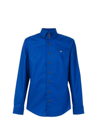Мужская синяя рубашка с длинным рукавом от Vivienne Westwood