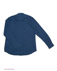 Мужская синяя рубашка с длинным рукавом от Wrangler