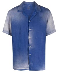 Мужская синяя рубашка с коротким рукавом от Altea