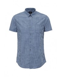 Мужская синяя рубашка с коротким рукавом от Broadway