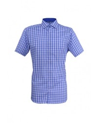 Мужская синяя рубашка с коротким рукавом от Eterna