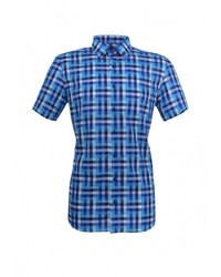 Мужская синяя рубашка с коротким рукавом от Eterna