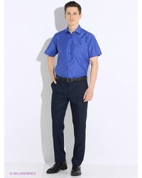 Мужская синяя рубашка с коротким рукавом от Favourite