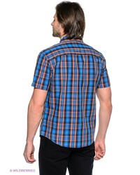 Мужская синяя рубашка с коротким рукавом от FiNN FLARE