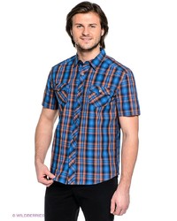 Мужская синяя рубашка с коротким рукавом от FiNN FLARE