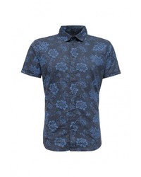 Мужская синяя рубашка с коротким рукавом от Fresh Brand