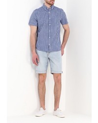 Мужская синяя рубашка с коротким рукавом от Gap