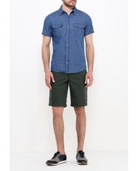 Мужская синяя рубашка с коротким рукавом от Modis