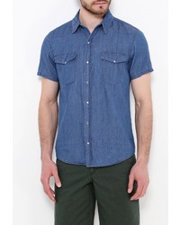 Мужская синяя рубашка с коротким рукавом от Modis