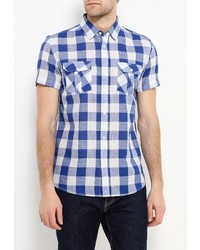 Мужская синяя рубашка с коротким рукавом от Modis