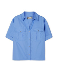 Женская синяя рубашка с коротким рукавом от Paul & Joe