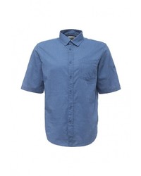 Мужская синяя рубашка с коротким рукавом от Sela