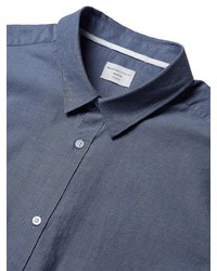 Мужская синяя рубашка с коротким рукавом от Selected